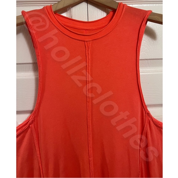 ❌SOLD❌ NWOT Free People Sleeveless Patch Pocket Dress Coral ❌SOLD❌ - Picture 4 of 12